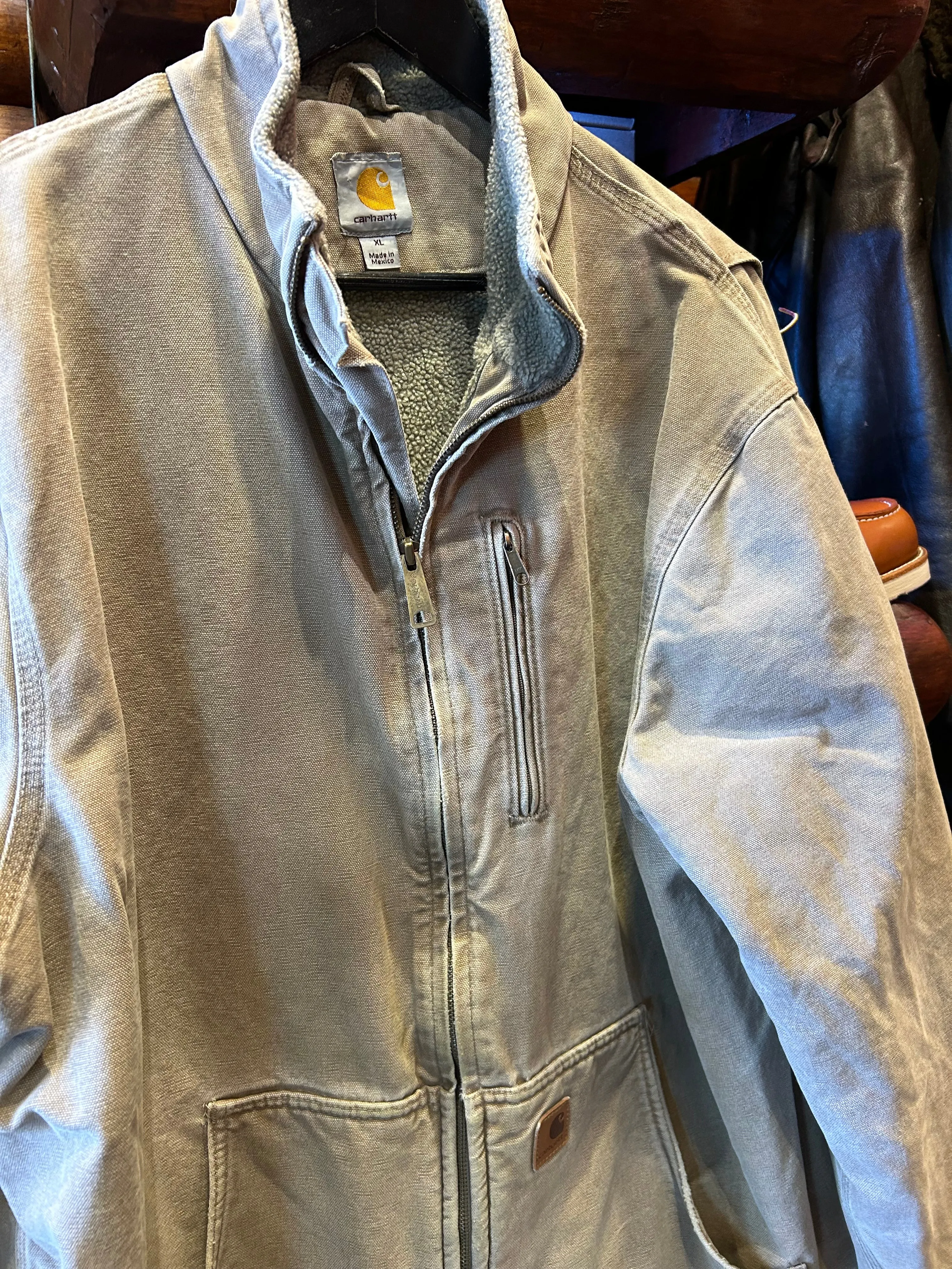 Vintage Carhartt Sherpa Lined Duckcloth Jacket, XL