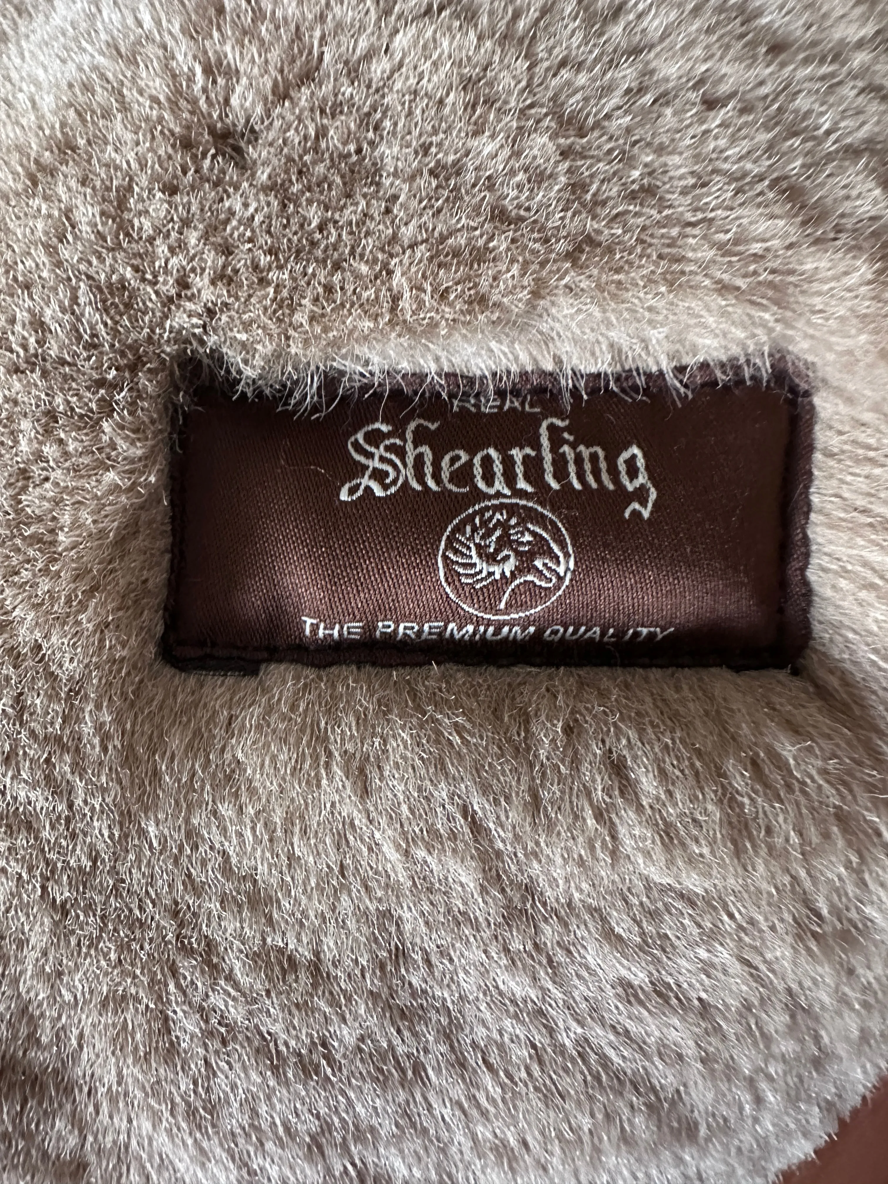 VINTAGE MENS SHEARLING JACKET // SIZE LARGE