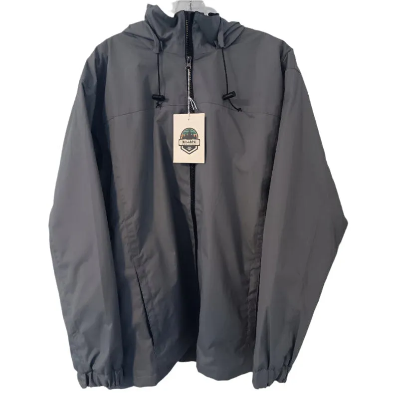 Willapa Marine Brand Men's Rain Jackets - Black or Gray