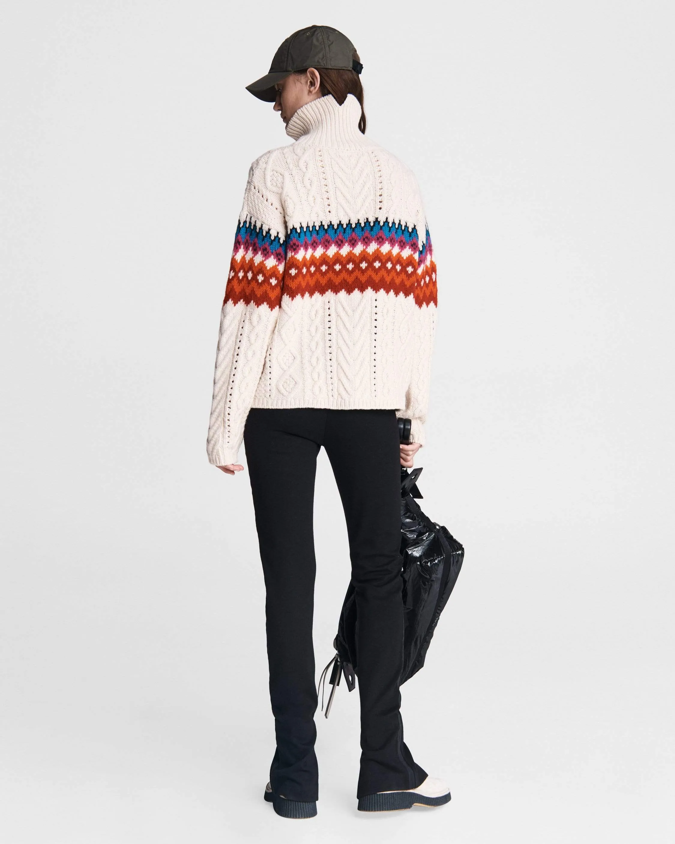 Willow Wool Fai Isle Turtleneck Top