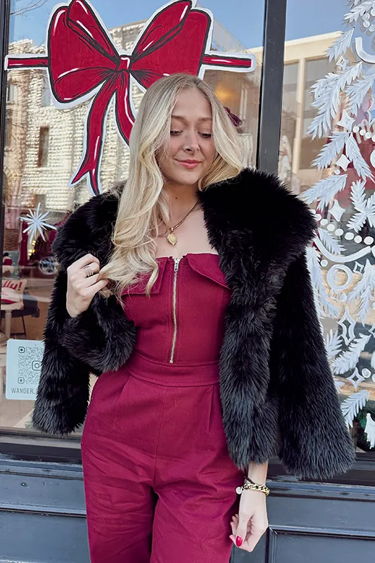 Wine & Dine Strapless Jumpsuit
