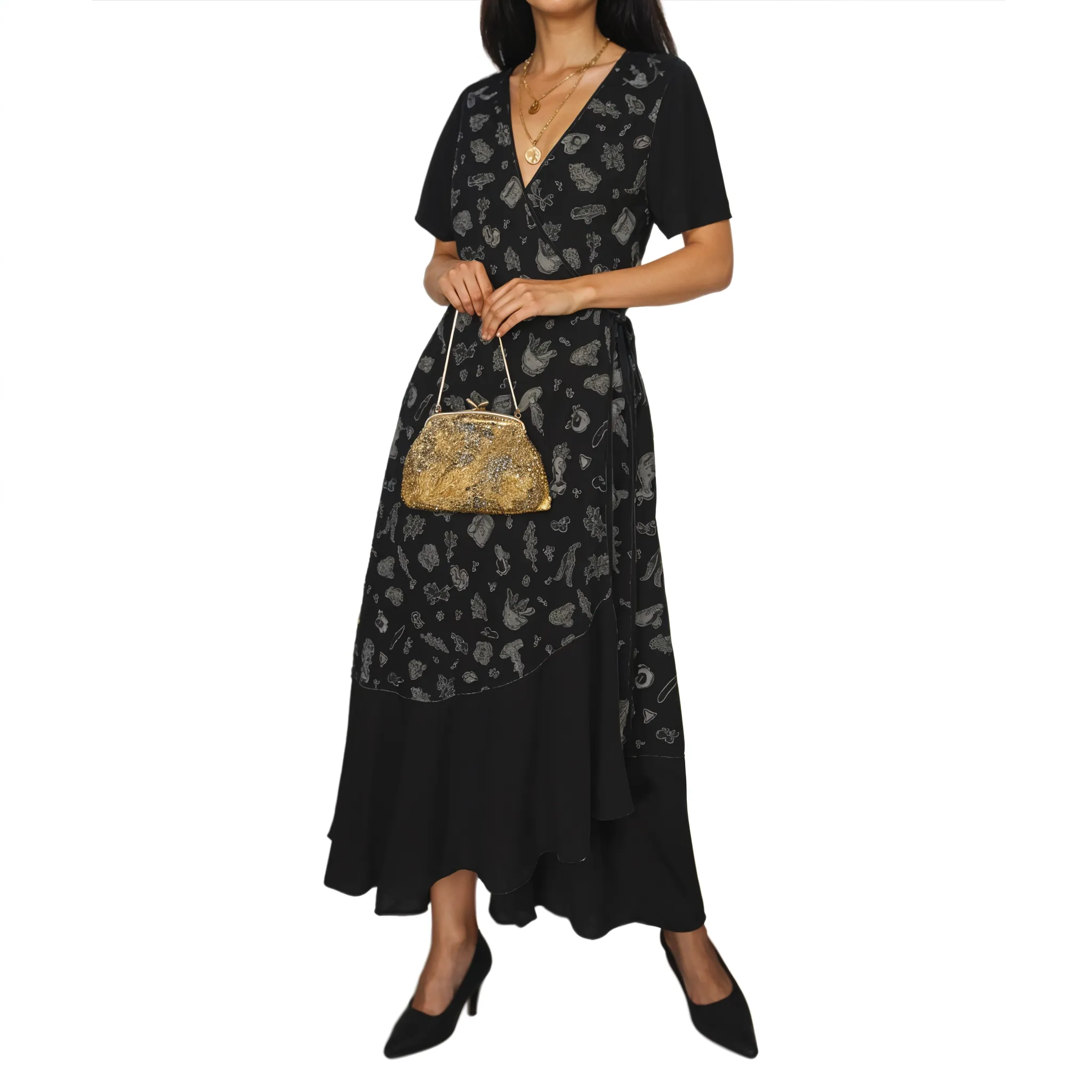 Witchy Spells & Potions Wrap Dress