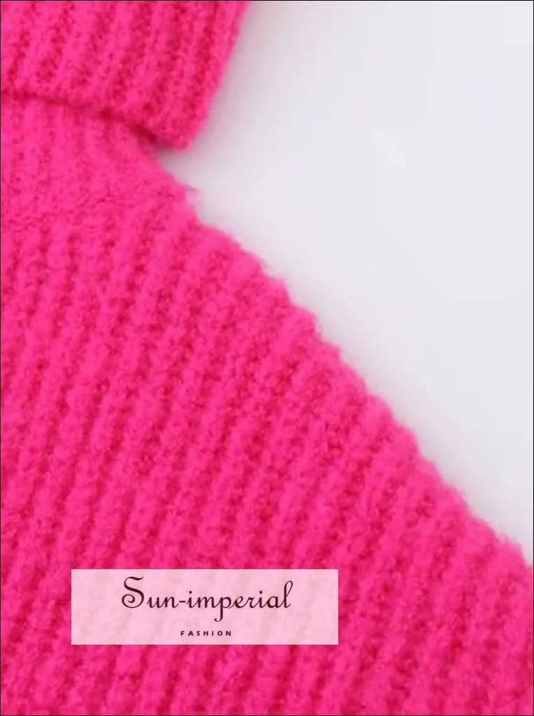 Women Light Blue Oversized Turtleneck Loose Pullovers Jumper Soft Warm Sweater