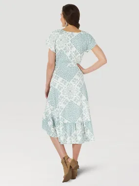 Wrangler High low Wrap Print Dress